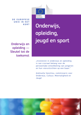 education training youth and sport nl