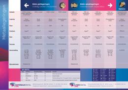 Lesrooster Coevorden