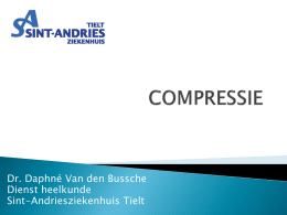 Compressietherapie door Dr. Daphné Van den Bussche