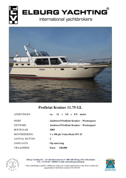 Proficiat Kruiser 11.75 GL