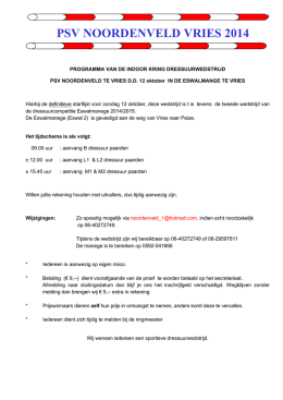 12 oktober 2014 - PSV Noordenveld