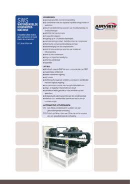 Productleaflet Chillers SWS 1602-2802
