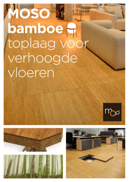 MOSO bamboe toplaag voor verhoogde vloeren