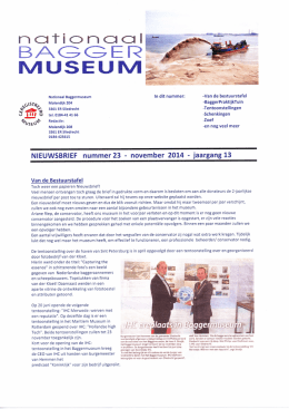 Nieuwsbrief 23 - Nationaal Baggermuseum