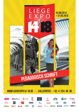 PEDAGOGIsch schrift - Li&egrave;ge Expo 14-18