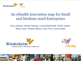 An eHealth innovation map for Small and Medium