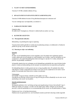 1. NAAM VAN HET GENEESMIDDEL Tranx&egrave;ne &reg; 20 MB, omhulde