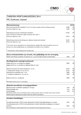 MC Zuiderzee Lelystad tarieven 2014