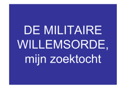 Onderzoek Willemsorde (JC)