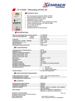LP 412406-- Netvoeding 24VDC 6A