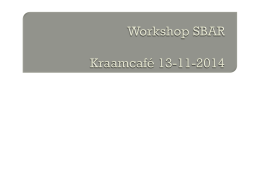Workshop SBAR.pptx - Vakblad kraamzorg
