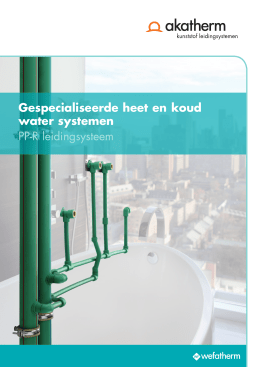 PP-R heet en koud water leidingsysteem brochure
