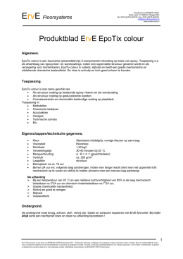 Produktblad ErvE EpoTix colour - Romar