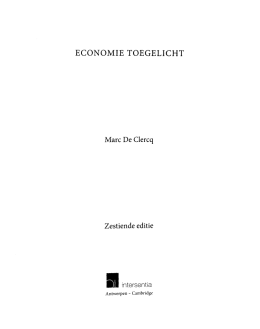 ECONOMIC TOEGELICHT Marc De Clercq Zestiende editie Hl