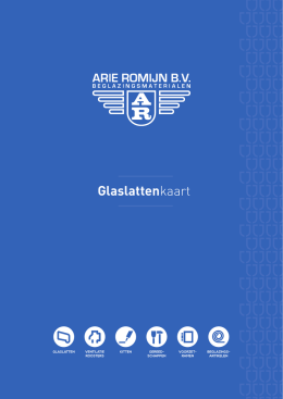Glaslattenkaart - Arie Romijn BV