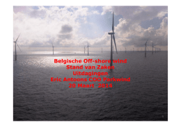 Belgische Off-shore wind Stand van Zaken Uitdagingen Eric
