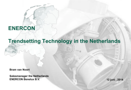 WD 2014 Presentatie ENERCON Bram v Noort - NOP