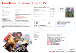 Tariefkaart Elsevier Juist 2015