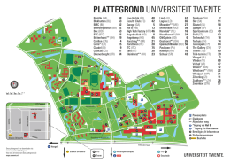Plattegrond UT - Universiteit Twente