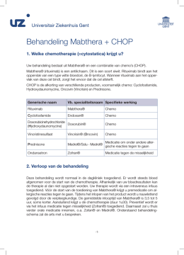 Behandeling Mabthera + CHOP