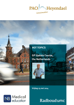 HOT TOPICS GP Update Course, the Netherlands