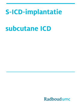 S-ICD-implantatie subcutane ICD