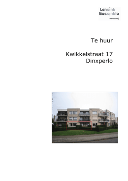 Brochure Kwikkelstraat 17 Dinxperlo