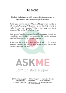Vacature Ask Me