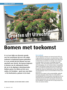 Bomen met toekomst - Van den Berk Boomkwekerijen