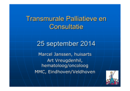 Presentatie Palliatieve zorg