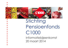 Presentatie informatiebijeenkomst SPC1000
