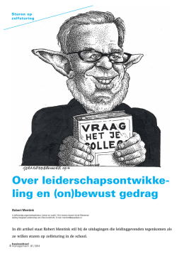 (on)bewust gedrag - Centrum voor Nascholing