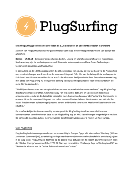 Met PlugSurfing je elektrische auto laden bij E.On snelladers en