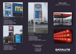 Petrolite Fuel prijzsen displays
