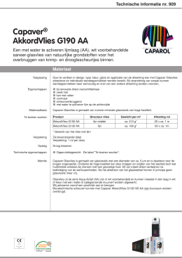 Technische informatie Capaver AkkordVlies G130/190 AA