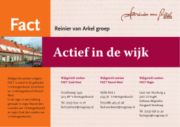 FACT informatiekaart - Reinier van Arkel Groep