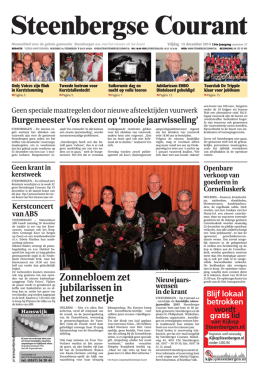 Zonnebloem zet jubilarissen in het zonnetje