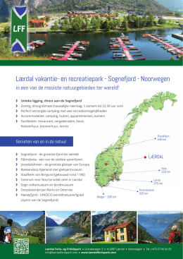 Lærdal vakantie- en recreatiepark - Sognefjord