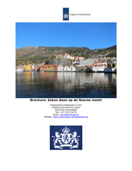 Brochure: Zaken doen op de Noorse markt