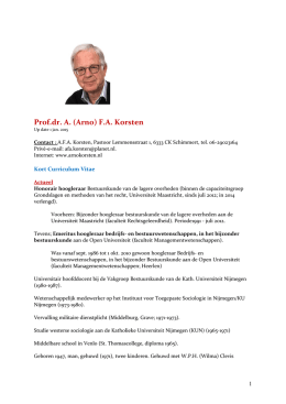 Prof.dr. A. (Arno) F.A. Korsten