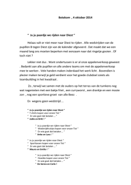 Ju ju paardje we rijden naar Diest