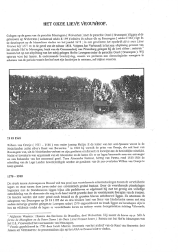 Geschiedenis Onze-Lieve-Vrouwhof Meuzegem