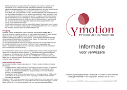 Ymotion psychologenpraktijk • Broekdijk 10 • 7695 TD Bruchterveld