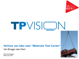 Layout Test Centre TP Vision