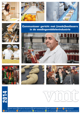 (mede)beslissers in de voedingsmiddelenindustrie