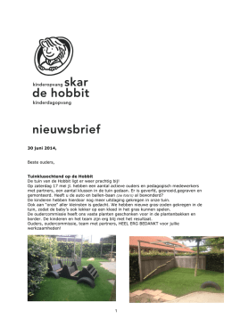 Nieuwsbrief 30 juni 14 Hobbit