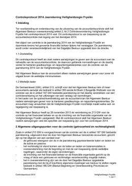 05_1 Controleprotocol Veiligheidsregio Fryslan 2014