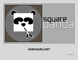 VERHUURLIJST - Square Panda