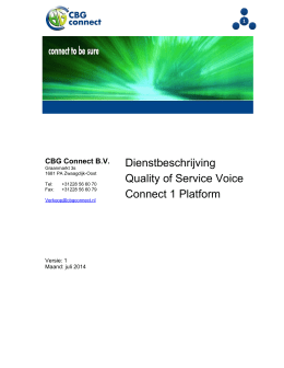 Dienstbeschrijving Quality of Service Voice Connect