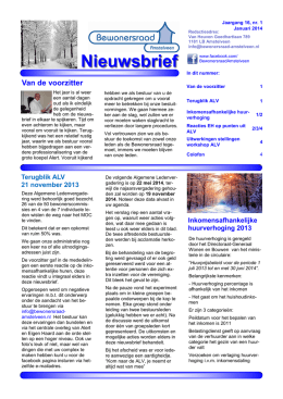 Januari 2014 - Bewonersraad Amstelveen